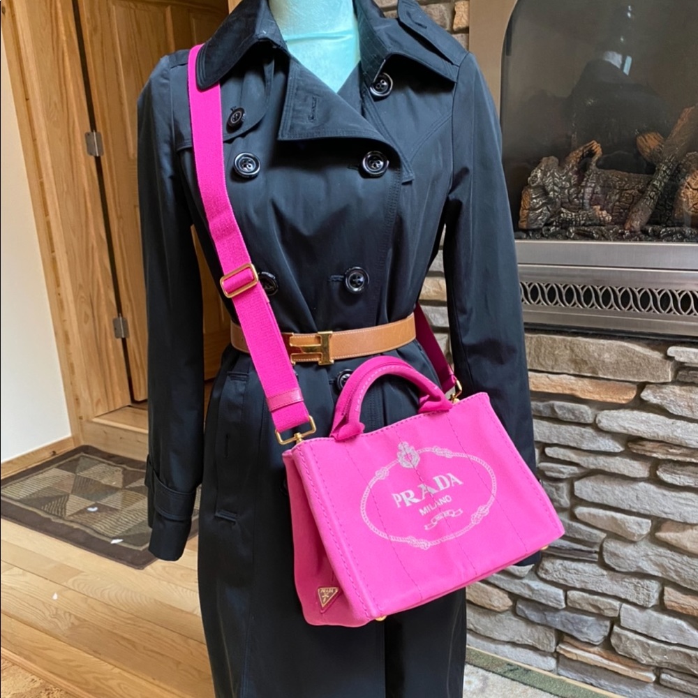 PRADA Canapa Pink Tote Bag